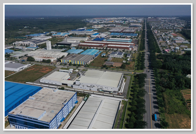 Khu công nghiệp Bàu Bàng tọa lạc tại vị trí đắc địa thuộc huyện Bàu Bàng