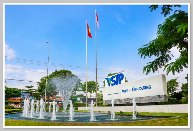 Hình ảnh cổng khu công nghiệp VSIP 1 Bình Dương 