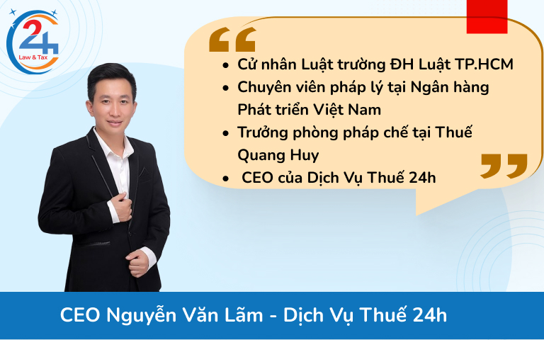 Chân dung Luật sư Nguyễn Văn Lãm - CEO Dịch Vụ Thuế 24h